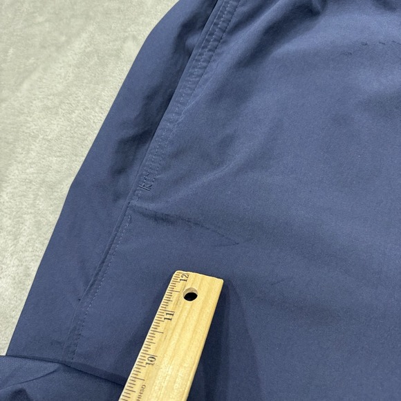 Nike Pants Mens XL Blue Windbreaker Straight Pull On Athletic Stretch Gym Logo - Picture 12 of 14
